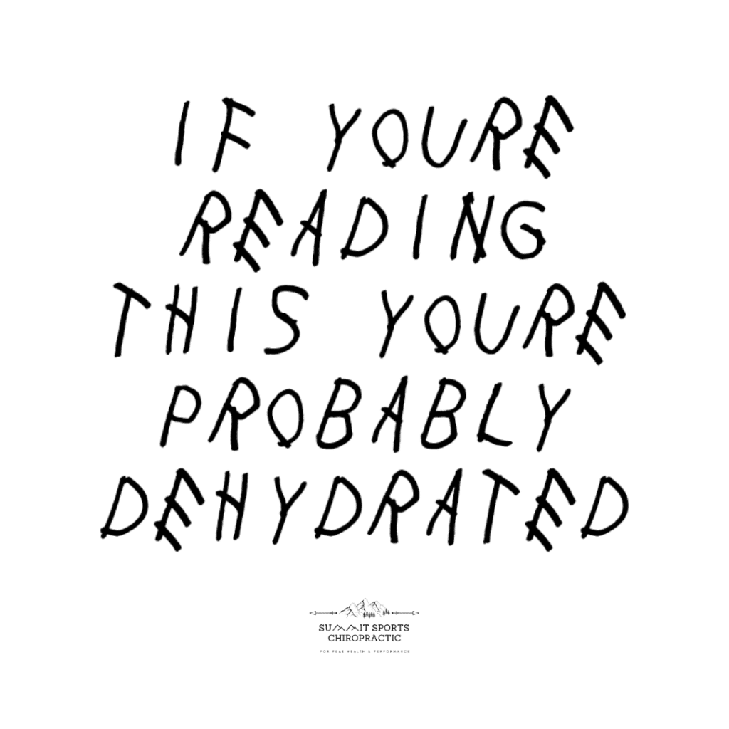 An info picture about the importance of hydration stylized like popular rapper Drake's If Youre Reading This Album